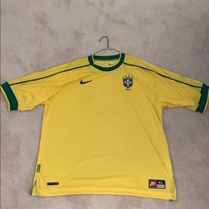 1998 World Cup Vintage Brazil National Team Jersey